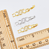 DICOSMETIC 10Pcs 2 Colors Rack Plating Brass Micro Pave Clear Cubic Zirconia Watch Band Clasps ZIRC-DC0001-08-3