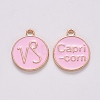 Alloy Enamel Pendants ENAM-S124-01B-09E-1