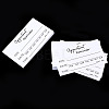 50Pcs Paper Appointment Reminder Cards AJEW-TADJ0001-22-9