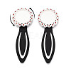 Alloy & Iron Bookmark Cabochon Settings PALLOY-N184-08S-4