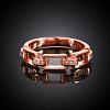 Romantic Real Rose Gold Plated Brass Cubic Zirconia Finger Rings RJEW-BB08158-8RG-2