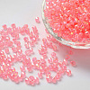 Bicone AB Color Plated Eco-Friendly Transparent Acrylic Beads TACR-A003-4mm-02-1