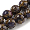Synthetic Gold Clinquant Stone Beads Strands G-P549-A01-03E-1