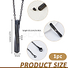 304 Stainless Steel Twisted Rectangle Pendant Urn Ashes Necklaces NJEW-WH0036-029EB-2