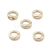 Brass Ring Charm Connectors KK-M306-04G-2