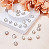20Pcs 2 Style ABS Plastic Imitation Pearl Shank Buttons BUTT-DC0001-06P-4