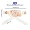 Chiffon Flower Chain Belt with Alloy Rhinestone AJEW-WH0248-43-2