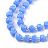 Opaque Solid Color Glass Beads Strands GLAA-N052-04-A16-3