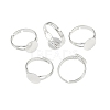 Brass Ring Components KK-C3044-10mm-S-5