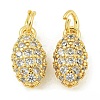 Rack Plating Brass Micro Pave Clear Cubic Zirconia Charms KK-Z067-23G-06-1