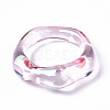 Transparent Resin Finger Rings RJEW-T013-001-E03-4