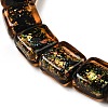 Handmade Dichroic Foil Glass Beads Strands DICH-U001-07F-3