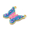304 Stainless Steel Enamel Pendants STAS-S163-01B-G-2
