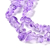 Spray Painted Transparent Glass Beads Strands X-GLAA-P060-01A-12-3