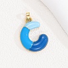 Alloy Enamel Pendants ENAM-S023-01G-C-1