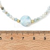 Natural Larimar Beaded Necklaces NJEW-JN06655-5
