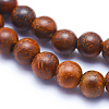 Natural Rosewood Beads Strands X-WOOD-P011-06-10mm-6