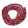 Electroplate Glass Beads Strands EGLA-A044-P2mm-B02-3