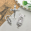 12Pcs Tibetan Style Alloy Multi-Strand Links & Pendants PW-WG063F3-01-2