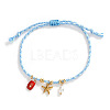 Bohemian Stainless Steel Rope Charm Bracelets GG6852-6-1