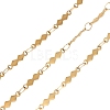304 Stainless Steel Rhombus Bar Link Chains CHS-H116-01H-G-1