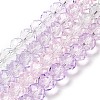 Transparent Painted Glass Beads Strands DGLA-A034-T6mm-A23-2