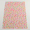 Flower Printed DIY Cloth Picture Stickers DIY-Q002-03C-1