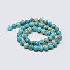Natural Imperial Jasper Beads Strands G-I122-8mm-10-3
