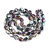 Electroplate Glass Beads Strands EGLA-T021-10I-2