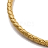 Braided Round Imitation Leather Bracelets Making BJEW-H610-01P-11-3