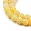 Natural Crackle Agate Beads Strands G-G055-6mm-6-3