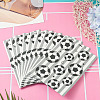 15Pcs Football Print Paper Cady Bags ABAG-TA0002-33B-5