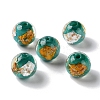 Handmade Gold & Silver Foil Lampwork Beads GLAA-G107-07B-08-2
