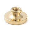 Golden Plated Brass Wax Sealing Stamp Head KK-K363-01G-08-3