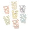 60Pcs 6 Colors UV Plating Rainbow Iridescent Acrylic Beads PACR-CJ0001-22-1