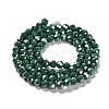 Electroplate Opaque Glass Beads Strands EGLA-A035-P6mm-A06-2