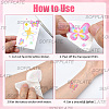80 Sheets 4 Styles Butterfly Pattern Body Art Tattoos AJEW-SP0002-79-4