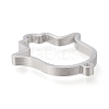 Non-Tarnish 304 Stainless Steel Open Back Bezel Pendants STAS-K208-05P-A-2