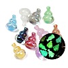 Electroplate & Luminous Opaque Resin Beads RESI-P046-13A-M-1