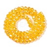 Electroplate Glass Beads Strands EGLA-A044-T6mm-B05-3