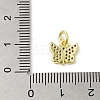Real 18K Gold Plated Brass Pave Cubic Zirconia Pendants KK-M283-11F-02-3