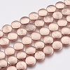 Electroplate Non-magnetic Synthetic Hematite Beads Strands G-K259-54-8mm-01RG-3