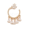 Brass Micro Pave Cubic Zirconia Pendants LS-KK-F918-01KCG-1