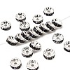 Brass Rhinestone Spacer Beads X-RB-A014-Z8mm-18S-1