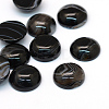 Dyed Natural Striped Agate/Banded Agate Cabochons X-G-R348-16mm-02-1