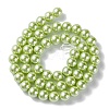 Eco-Friendly Dyed  Glass Pearl Round Bead Strands HY-A002-8mm-RB065-2