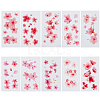 Flower Pattern Removable Temporary Water Proof Tattoos Paper Stickers AJEW-WH0413-03B-1