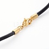 Leather Cord Necklace Making MAK-L018-06C-01-3
