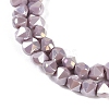 Electroplate Glass Beads Strands EGLA-B009-05A-09-2