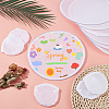 120Pcs Sublimation Blank Polyester Folding Fan AJEW-BC0010-86B-4